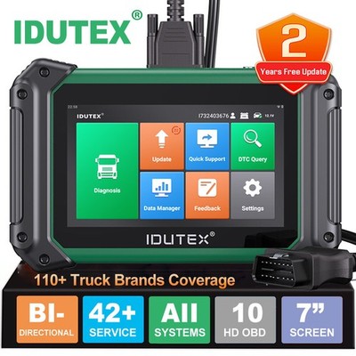 IDUTEX TS710 Heavy Duty Truck Diesel OBD Diagnostic Scanner DPF Regen Scan Tool