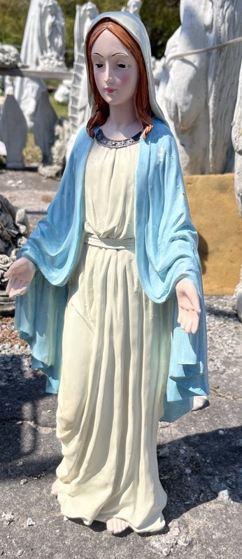Latex Fiberglass Mold. Make  Concrete Or Plaster 19 Inches Tall Virgin Marie