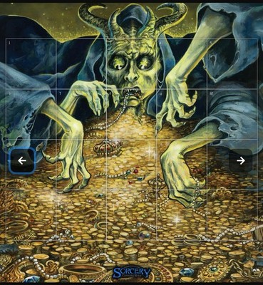 Sorcery: Contested Realm Lord of Greed Alpha Investments Promo 2 Player Playmat
