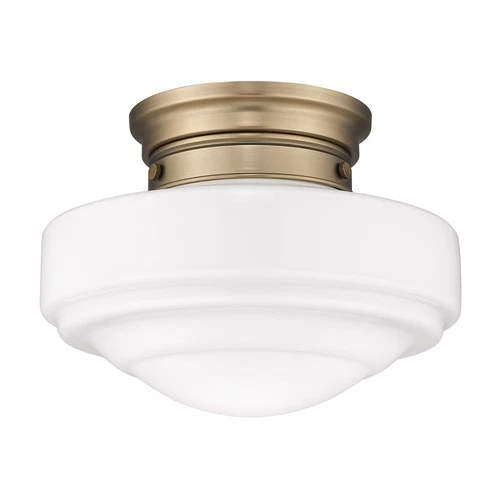 Golden Lighting 0508-SF Ingalls 12"W Semi-Flush Ceiling Fixture - Matte Black / - Picture 4 of 12