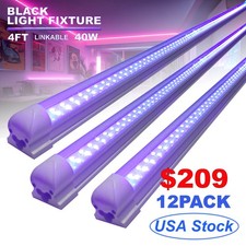 4Ft Linkable 40W Black Light Fixture UV Bar Led for DJ Stage or Party Decoration