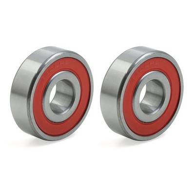 2pcs 6302RS Red Double Rubber Sealed Ball Bearing 15x42x13mm for Motorcycle