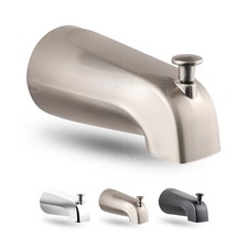 Tub Spout 1/2" FIP Nose Thread Bathtub Faucet with Diverter Brushed Nickel