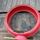 Vintage Original Gas Pump Light Globe Topper Red Mobil Metal