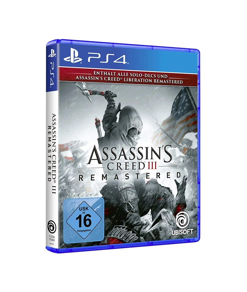 Assassins Creed 3 III - Remastered      PS4         !!!!! NEU+OVP !!!!! - Bild 1 von 1