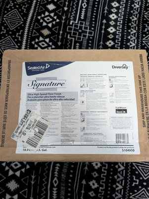 #ad DIVERSEY Ultra High Speed Floor Finish 5 gal Factory Sealed $99.00