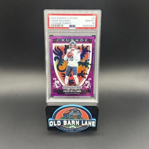 2025 Panini Rookies & Stars - Crusade Caleb Williams #5 Purple /35 PSA 10! POP 1