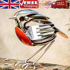 Robin Scrap Metal Art Sculpture, Sheremart Hopewings Bird, Metal Art Sculpture