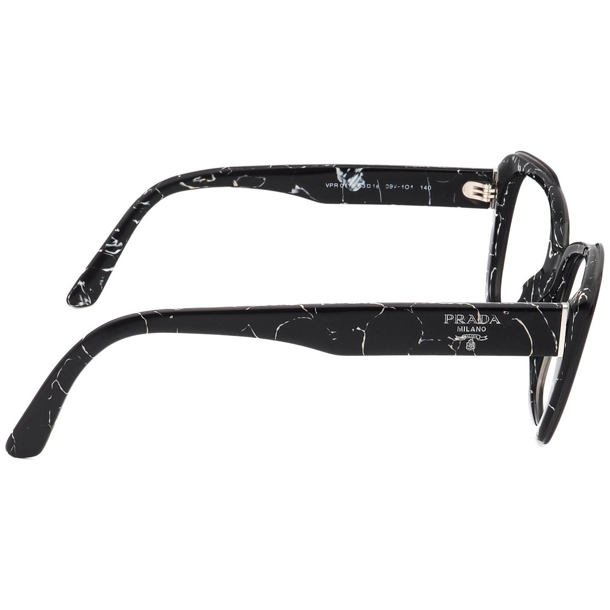 Prada Eyeglasses VPR 01Y 09V-1O1 Havana Black/White Frame  display picture 3