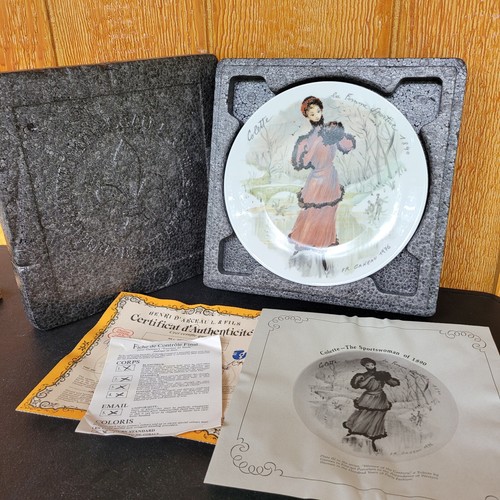 D'Arceau Limoges France Ganeau Collector Plate Les Femmes Du Siecle 1890 COA