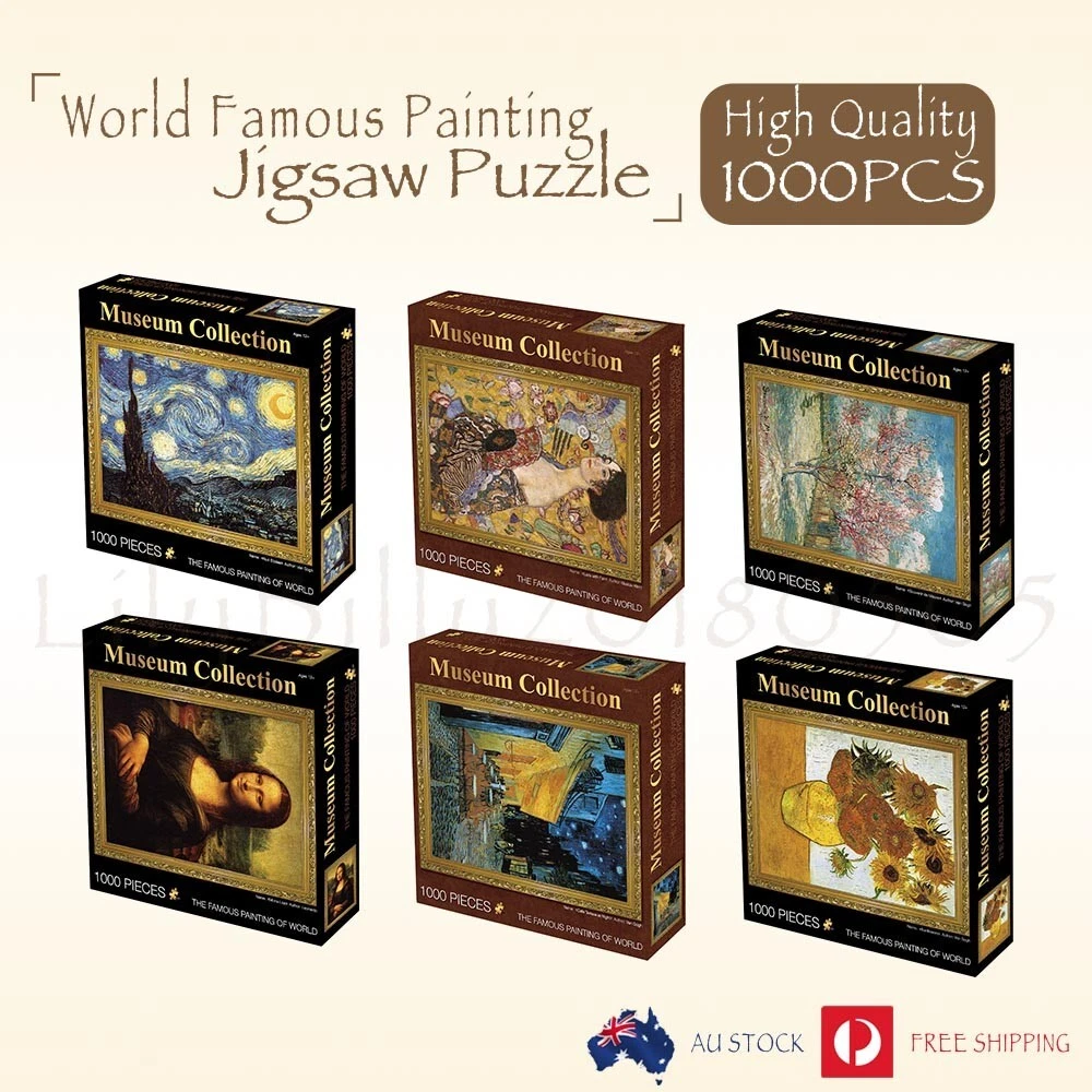 High Quality 1000pcs Jigsaw Puzzles World Famous Painting Series Indoor Toys