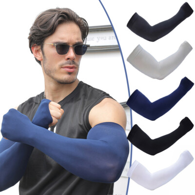 DONWELL Cooling Arm Sleeves 1 Pair - UV Sun Protection For Outdoor Sports Men Women