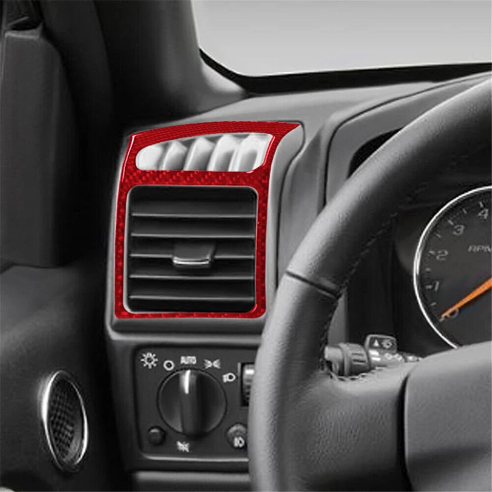 Red Real Carbon Fiber Sticker Dashboard Cover Trim For Colorado 4WD 2004-12 - Image 4 of 4