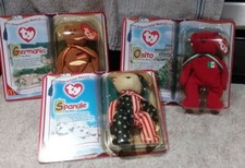  McDonalds Ty Beanie Babies  International Bears II, Osito, Germania, Spangle