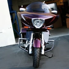 Lindby Highway Bar & Highway Peg Victory Motorcycle Cross Country / Roads Chrome