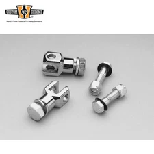 Chrome Footrest Clevis Universal Fit For Harley Foot Pegs With Female Bolt Mount