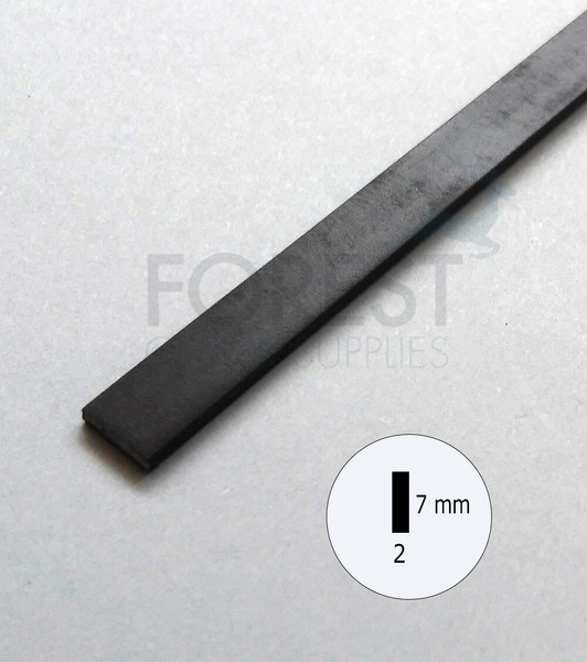 Guitar Binding material Black ABS plastic 7 x 2 mm