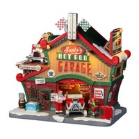 Lemax - Santa's Hot Rod Garage - Weihnachtsdorf Beleuchtet Neuheit 2022 - 25863
