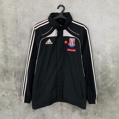 STOKE CITY 2010 2011 TRAINING FUSSBALL BENCH MANTEL ADIDAS TRAININGSJACKE GR M