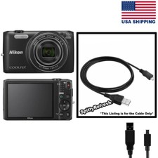 Nikon Coolpix S6800 Digital Camera USB Power Cable Transfer Replacement