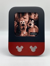 NIB Disney Parks Authentic 4x4 Picture Frame Mickey Mouse Red Black Silver