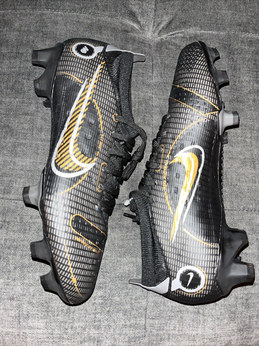 Nike Vapor 14 Pro FG Soccer Cleats Black Gold DJ2846-007 Men's 7
