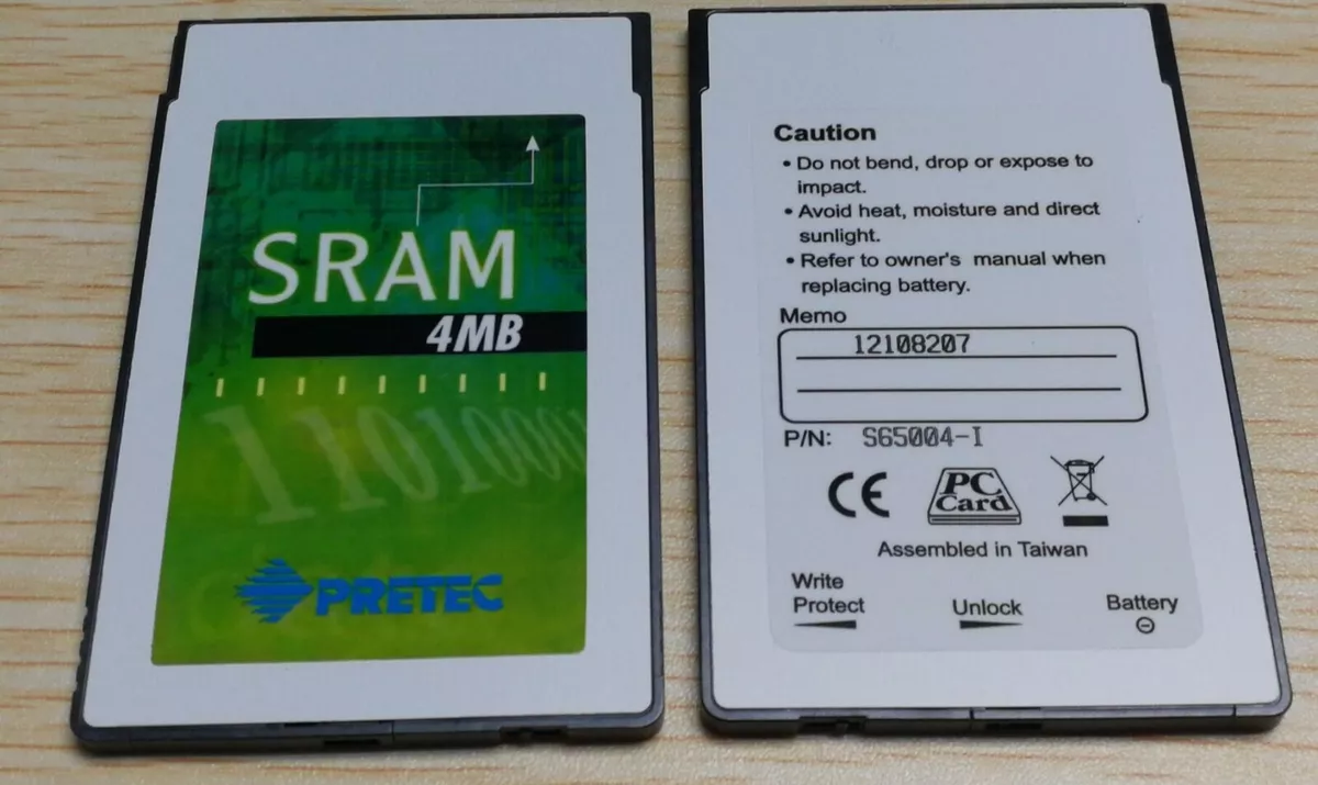 Sram pcmcia card sale