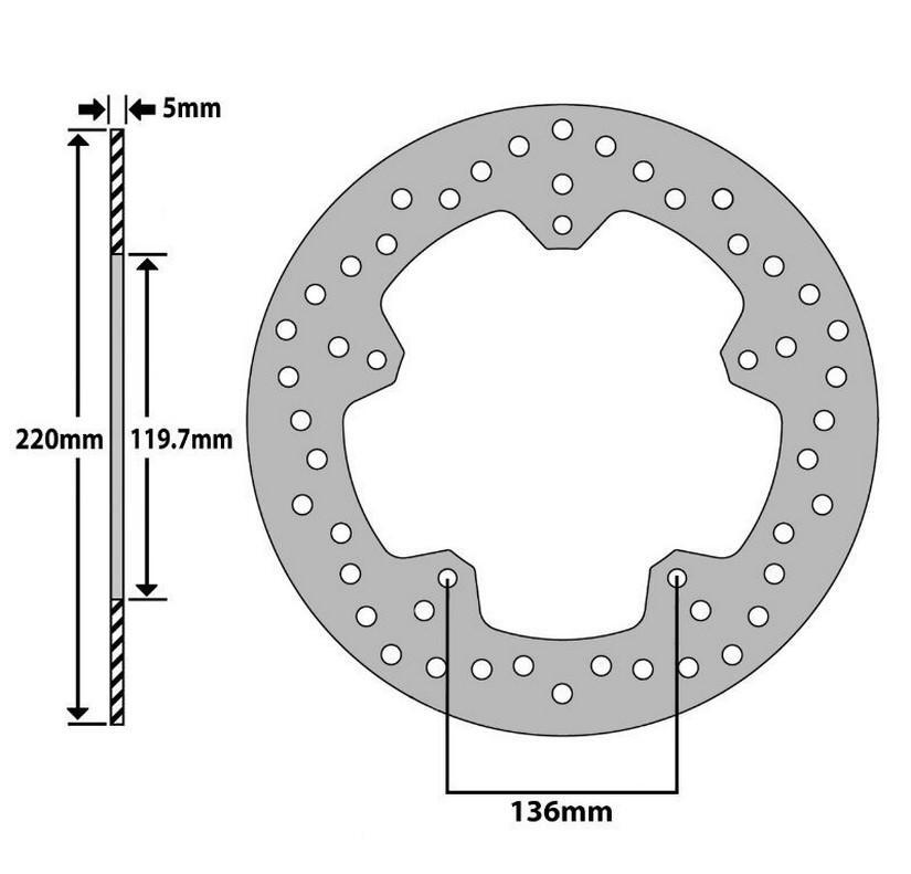 Disque de frein arrière moto BMW s1000rr s1000r s 1000 rr hp4 pieces de freinage