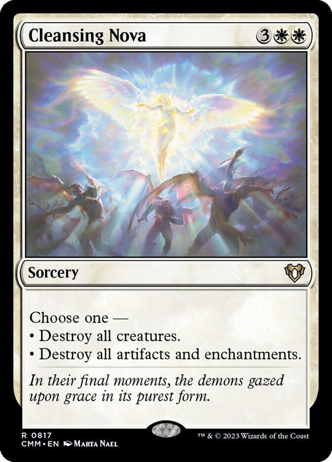 MTG Magic the Gathering Cleansing Nova (817/1173) Commander Masters LP