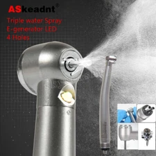 KAV Style Dental Fiber Optic High Speed Turbine Handpiece LED E-generator 4Hole