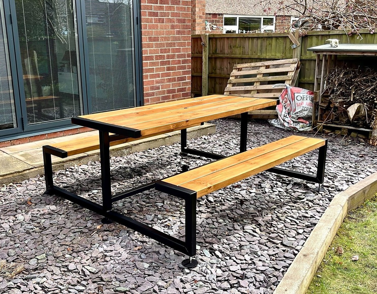 Seat Picnic Table Tangkula Picnic Table Bench Set For Person