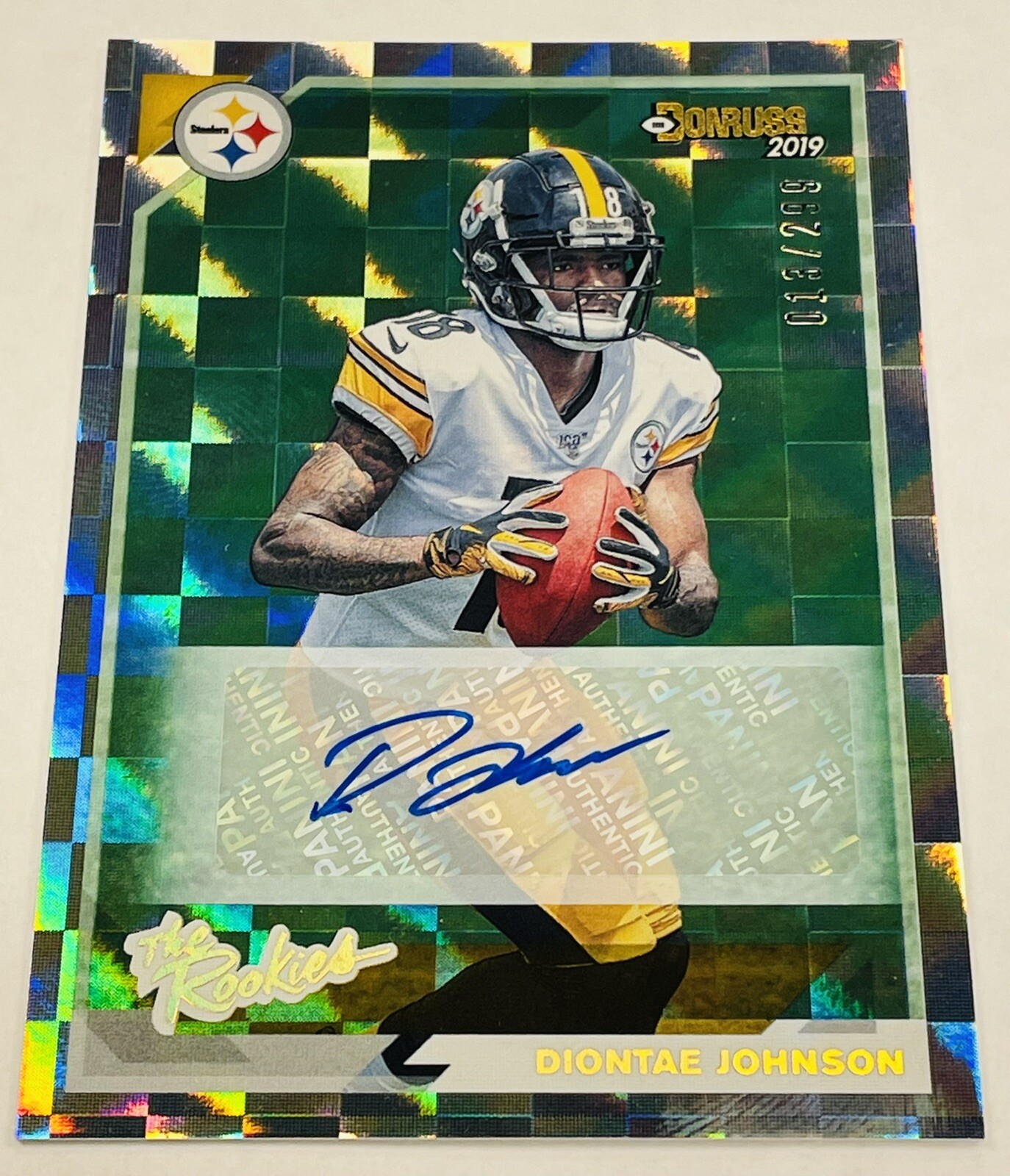 Diontae Johnson 2019 Donruss The Rookies RC Autograph #13/299