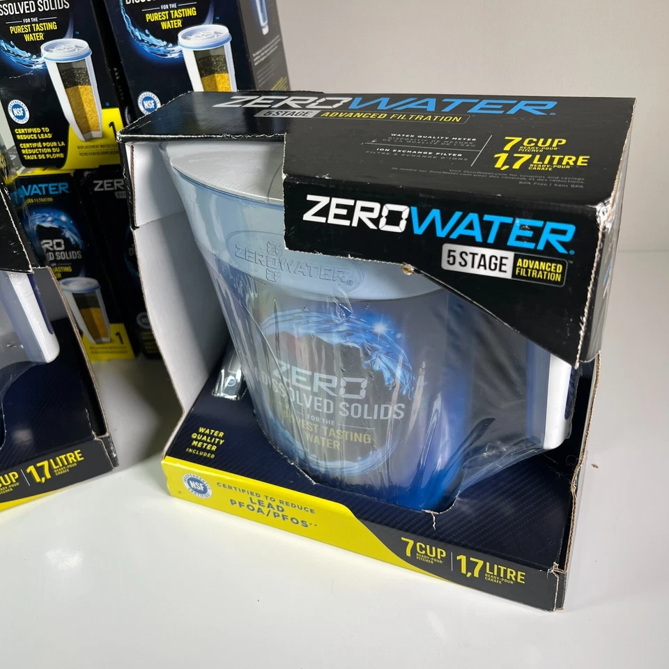 ZeroWater 5 Stage (7 Cup Pour Pitcher) Advanced Filtration Water Filter Lot NEW! - Image 4 of 4