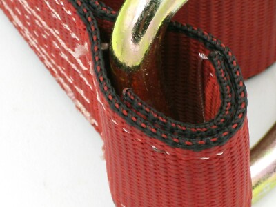 Cinghie Lasso Con Anello A D Da 2x12 Piedi - Rosse, Portata 3000 Lbs, Per Traino E Carico Piatto - Foto 3