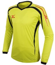 Mizuno Men GAME L/S T-Shirts Jersey Training Lime Athletic Top Shirt P2MA502437