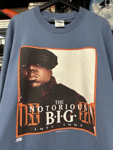 The Notorious Big Biggie Smalls Memorial Tee -19 1970s vintage concert t-shirt, vintage, size XL, single stitch, B+ condition