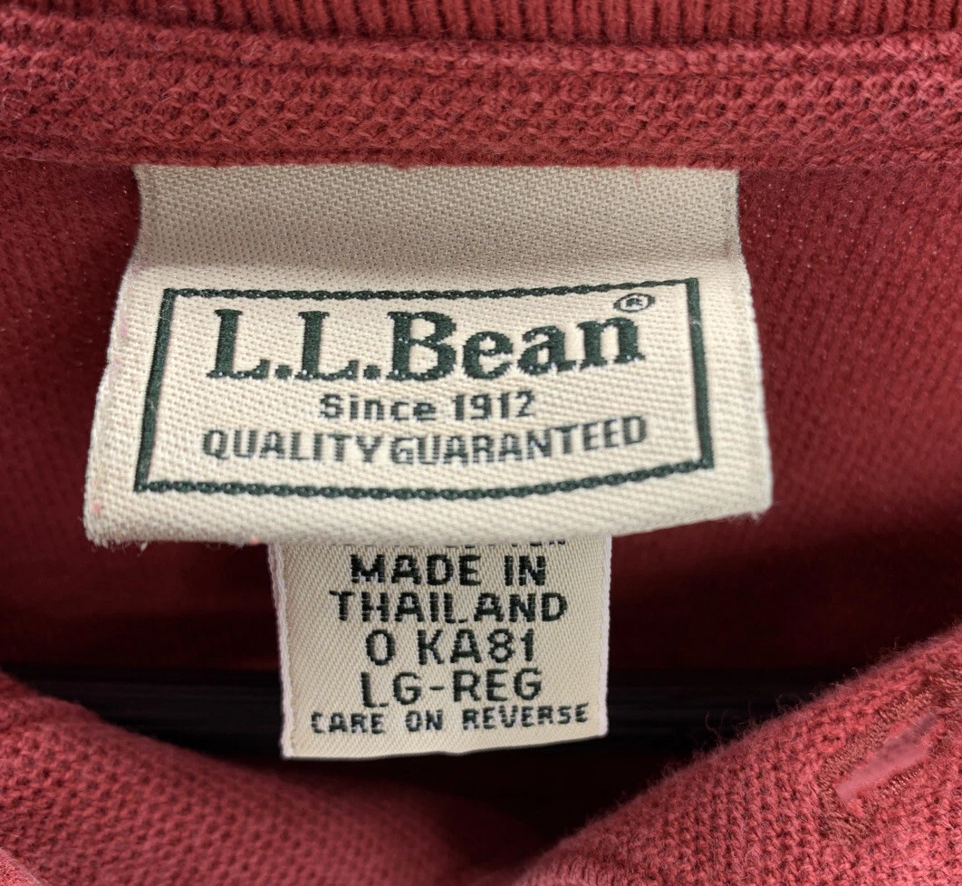 Ll bean clearance long sleeve polo