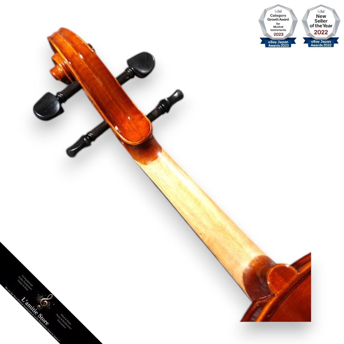 Samuel Eastman VL80 Size 4/4 Violin With Bow Hard Case 1y Samuel Eastman VL80 Size 4/4 Violin With Bow Hard Case 1y