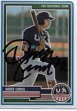Derek Curiel LSU Tigers signed baseball card!!!