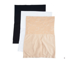 Breezies Seamless Long Leg Control Panties Set of Three-Sunbeige-2X-A305912-NEW