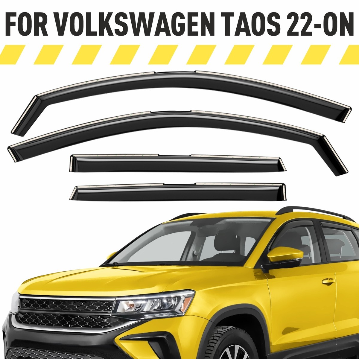Side Window Deflector For VW Talagon MK1 2018 2019 2020 2021 2022 Side Door Viso Side Window Deflector For VW Talagon MK1 2018 2019 2020 2021 2022 Side Door Viso