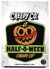 NEW Creepy Co. Company 2021 HALF-O-WEEN Iron-On PATCH 4.5x6.25" Halloween Spooky