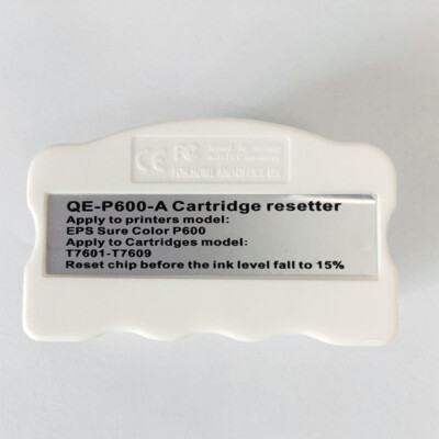 Printer Ink Cartridges T7601 QE-P600 Chip Resetter for Epson Sure Color P600
