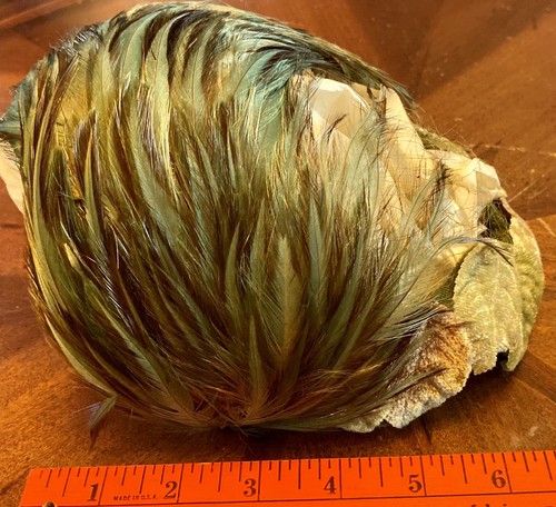 Antique Ladies Feather Bonnet