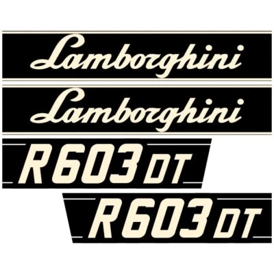 Lamborghini R 603 DT Kit d'Autocollants Aftermarket pour Tracteur - Décalcomanie