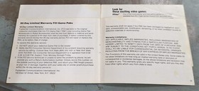 Nintendo NES Hydlide Instruction Manual *ONLY* - NES-HS-USA