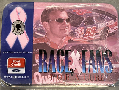 Dale Jarrett Lot of 2 - 1/64 Car UPS & Race for a Cure Taurus in Collectible Tin
