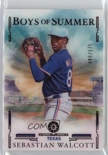 2025 Panini Boys of Summer Red 49/175 Sebastian Walcott #31 1i72