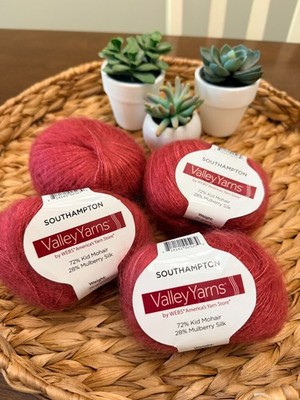 Valley Yarns Southampton, Finger Weight Mohair, Mulberry Silk, LOT 4, Color 006