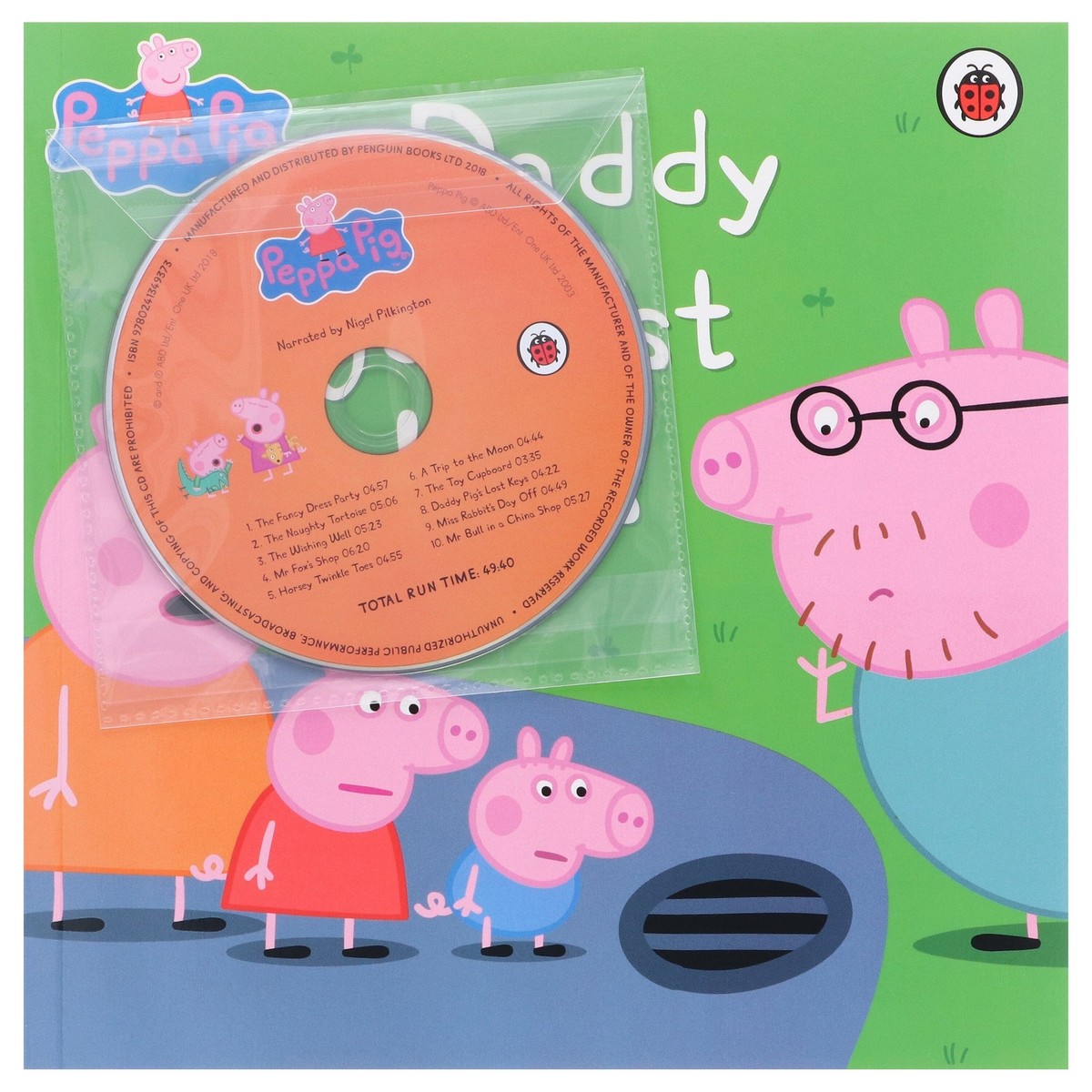 Peppa Pig 10 Books Set in a Orange Bag with an Audio CD - Ages 0-5